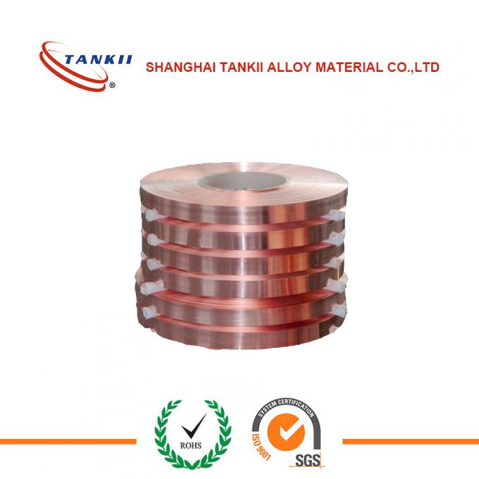 0.1 * 250mm 340HV hardness Pure Copper Sheet High Yield Strength QBe2