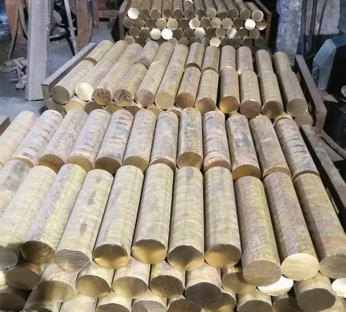 C2800 C37000 Brass Round Rod Bright Surface , Flat Solid Brass Bar Length 6m