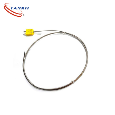 Tankii Mineral Insulated / PFA Insulated Thermocouple Wire Type K With Connector For High Temperature