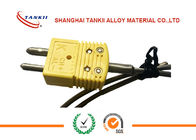 Ultro-fine K type yellow thermocouple With connector and stranded Conductor 19 * 0.08mm used for medical industry
