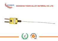 Ultro-fine K type yellow thermocouple With connector and stranded Conductor 19 * 0.08mm used for medical industry