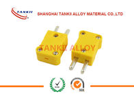 IEC standard yellow color Mini thermocouple connector type K / T / J / E / N / S / R / B