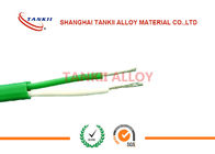 7 * 0.2mm Thermocouple wire kca kcb with fiberglass / pvc / rubber /  insulation / jacket ss sheath green color