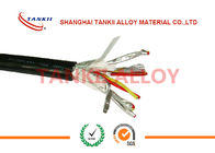 PTFE insulated blue / red thermocouple cable  type JX KX EX with superfine bare wire conductor