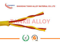 PTFE insulated blue / red thermocouple cable  type JX KX EX with superfine bare wire conductor