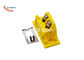 K Type Panel Mount Thermocouple Connector 10A Yellow Color