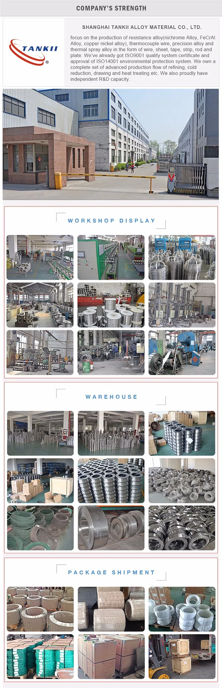 Tankii NiCu Alloy Thermal Spraying Wire 1.6mm For Coating Projects 4
