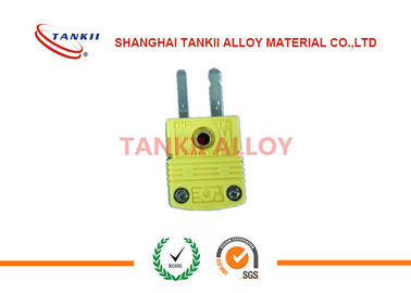 ANSI Standard several colors Miniature thermocouple connector / plug type J / B / R / S / K