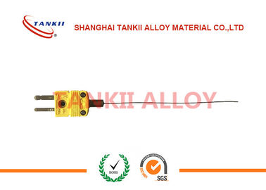Diameter 0.1mm Blue / red Superfine thermocouple bare wire with PFA insulation ( type KX / JX /  EX )