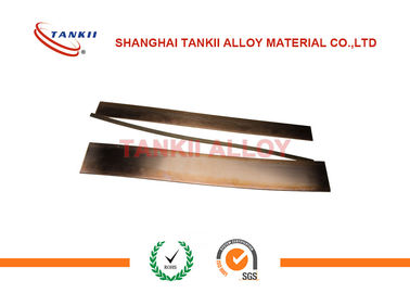 0.5 * 100mm Manganin Alloy , Manganese Copper Resistance Strip 6j13 For Shunt