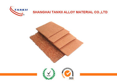 Red Copper Metal Foam Sheet Lower Ash Rate For Fire Extinguisher Width 50 - 960mm
